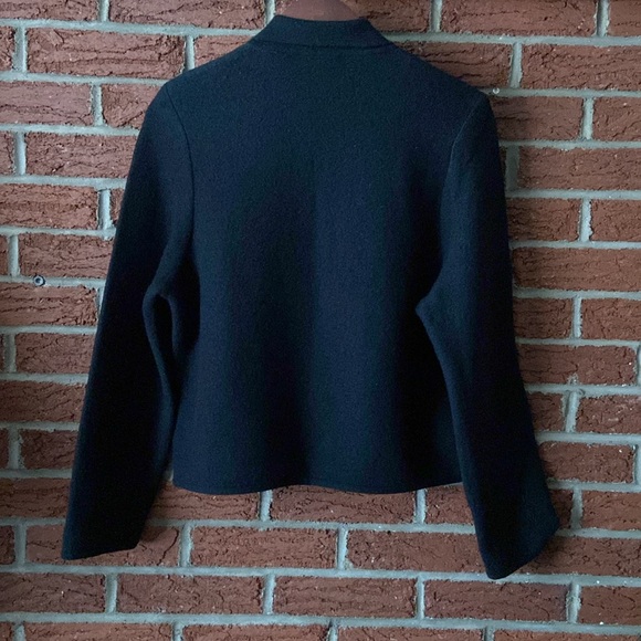Vintage Geiger Women's Boiled
Wool Black Unlined Jacket Blazer
Cardigan L - Picture 2 of 10